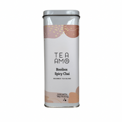 TeaAmo new packaging 2025-09 | Tea Amo_Rooibos Spicy Chai Rooibos Tea_100g Tin.png
