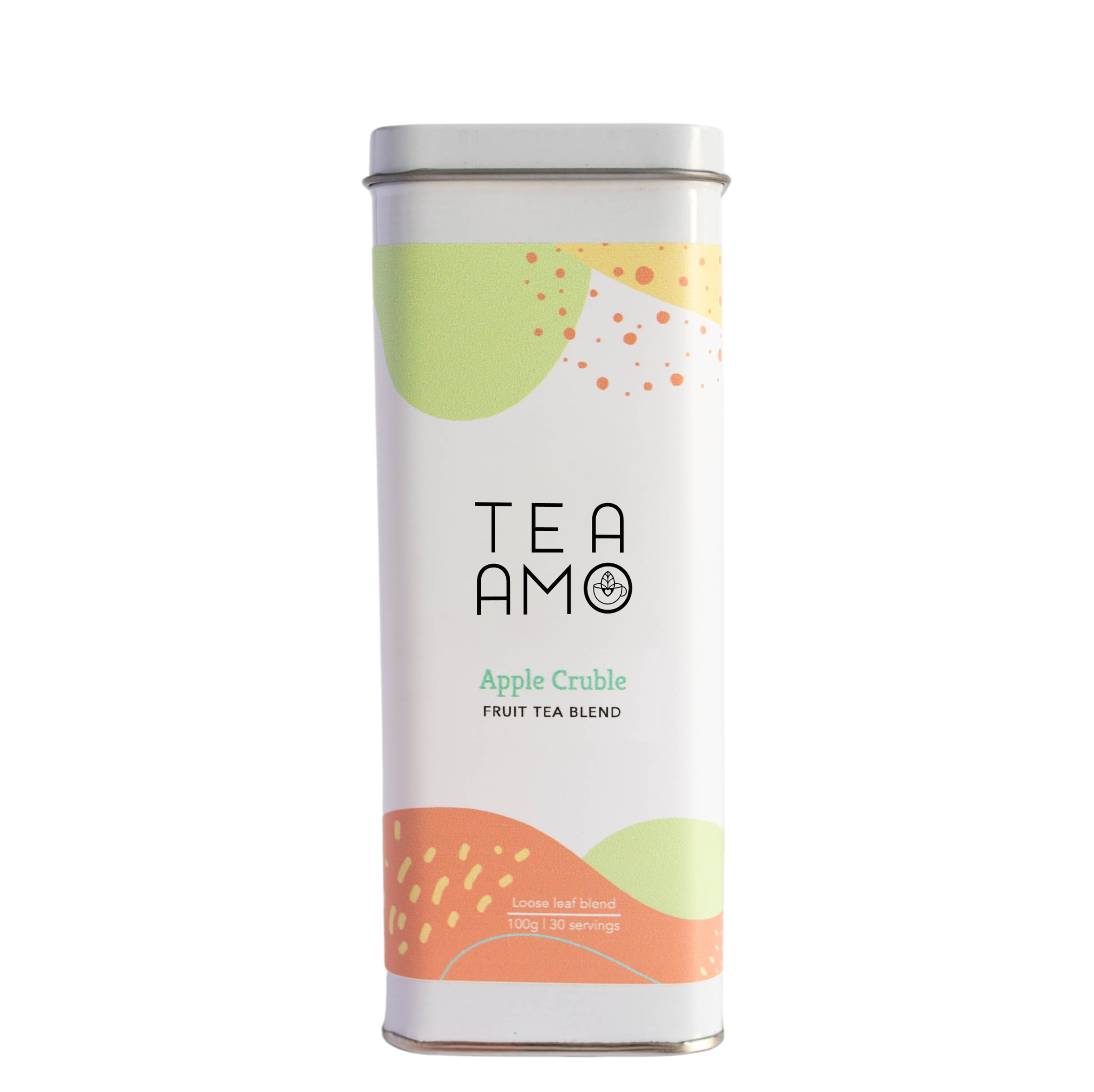 TeaAmo new packaging 2025-09 | Tea Amo_Apple Crumble Fruit Tea_100g Tin_NB TYPO.png